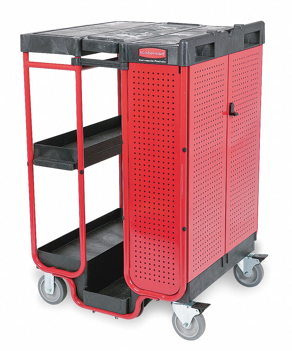 6WU51 - Ladder Cart w/Cabinet 500 lb Cap