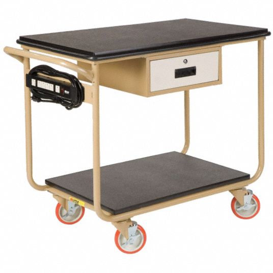 Instrument Cart, Load Capacity 1000 lb, Number of Shelves 2 - Grainger