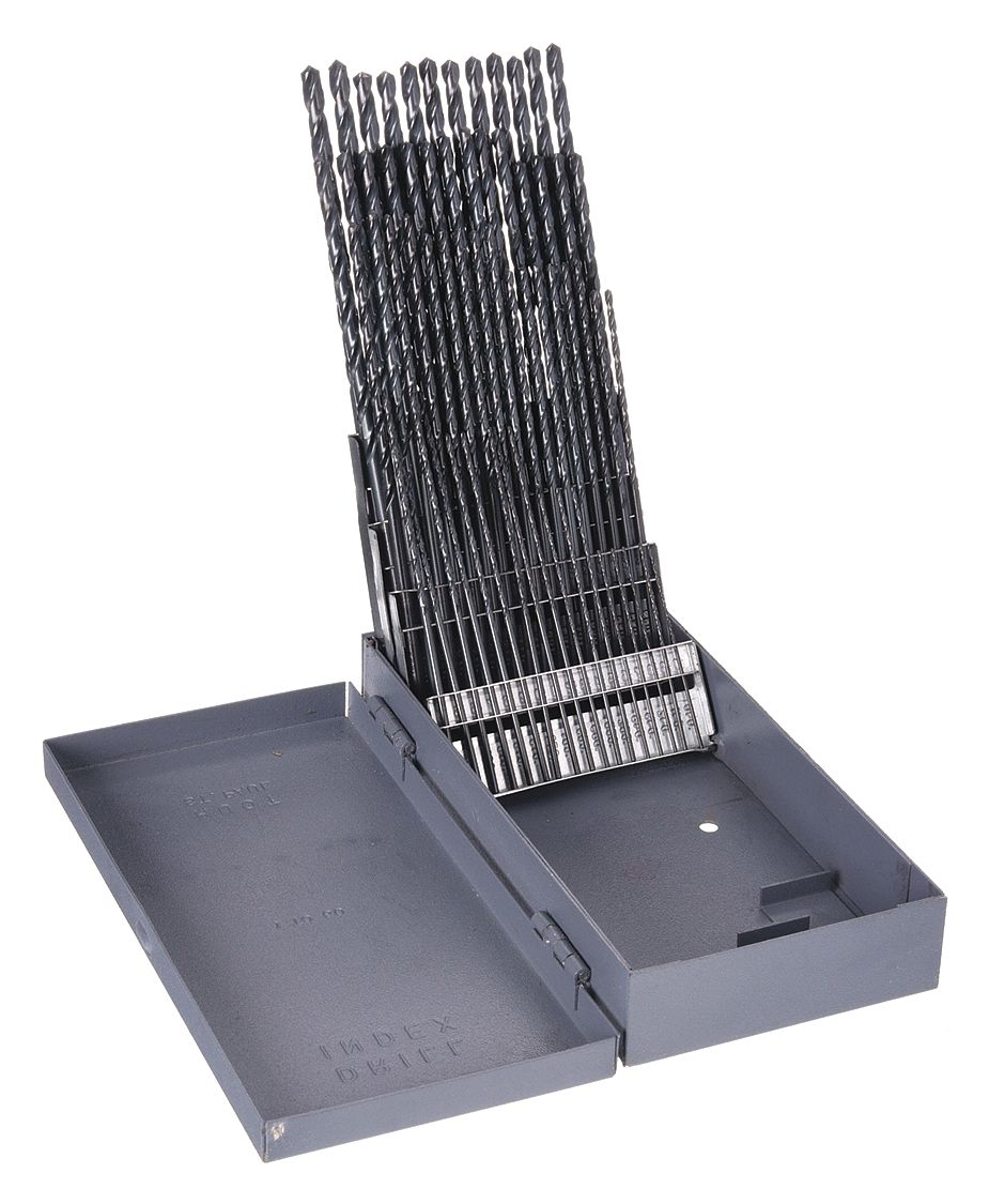 CHICAGOLATROBE, 1 to 60 Drill Bit Size, Taper Length Drill Bit Set 6WUD069865 Grainger