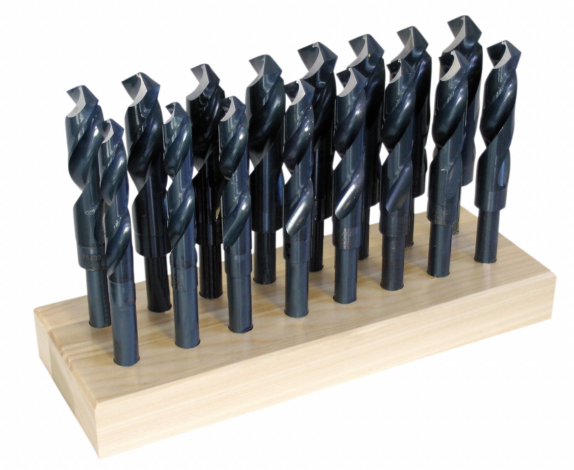 CHICAGOLATROBE Reduced Shank Drill Bit Set 17/32 in Smallest Drill