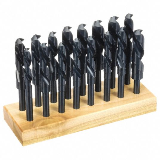 CHICAGO-LATROBE, 17/32 in Smallest Drill Bit Size, 16 Drill Bits ...