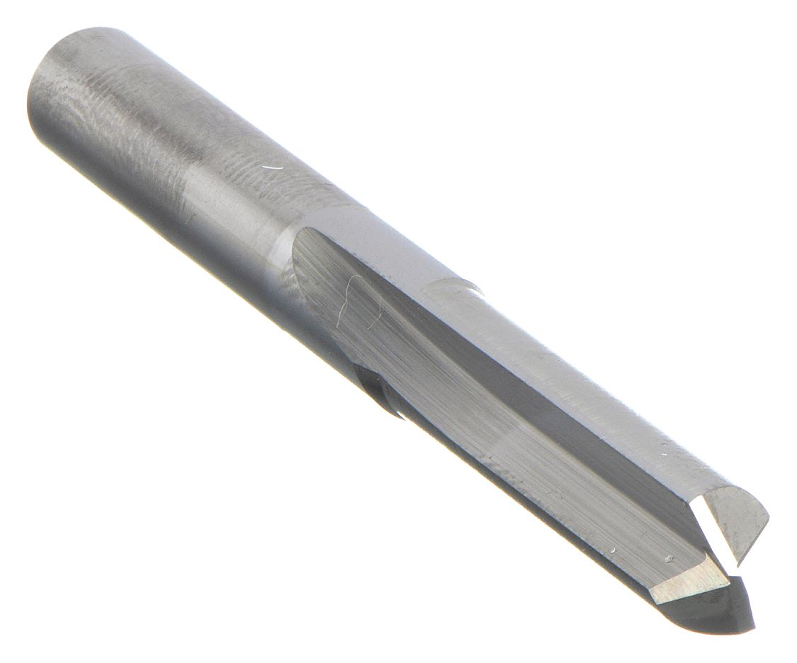 Chicagolatrobe Solid Carbide Straight Flute Stub Drill Bit, 3/32