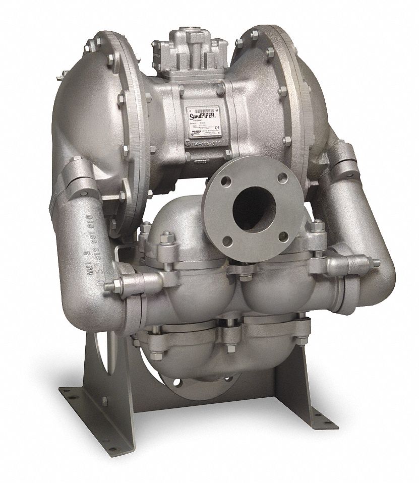 Dbl Diaphragm Pump, NPT, PTFE, 3/4in, 260gpm