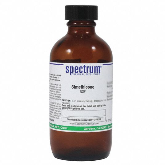 SPECTRUM Simethicone, USP, Analytical Reagents, Bottle, 100 mL 6WYK8S1926100ML Grainger