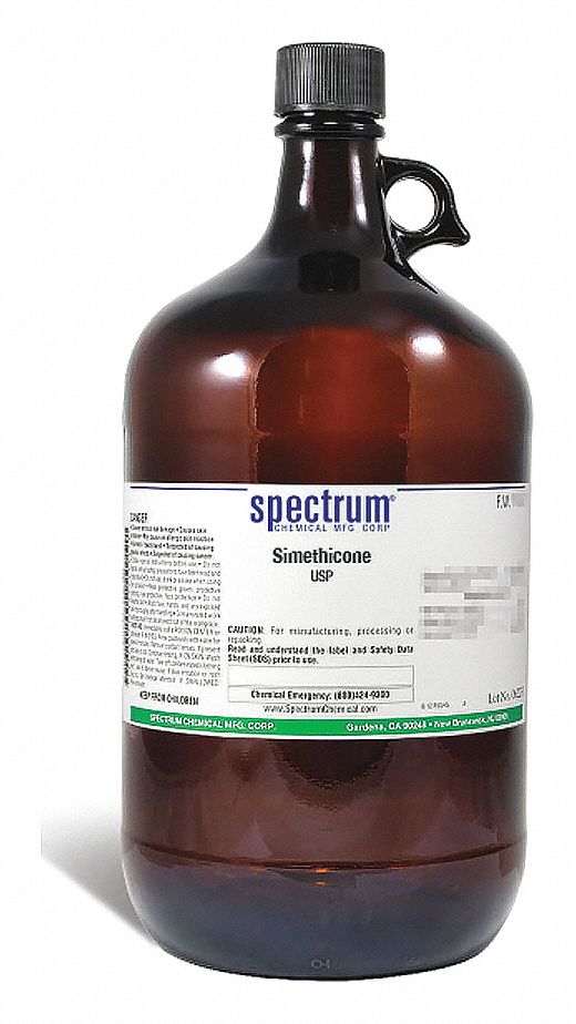 SPECTRUM Simethicone, USP, Analytical Reagents, Bottle, 4 L - 6WYK9