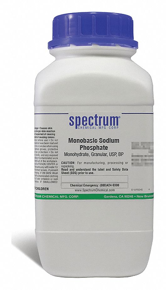 10049-21-5, 137.99, Monobasic Sodium Phosphate, Monohydrate, Granular .