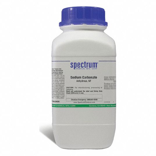 Sodium Carbonate, Anhydrous, NF: 497-19-8, 105.99, Na2CO3, Plastic, Bottle,  NF, Analytical Reagents