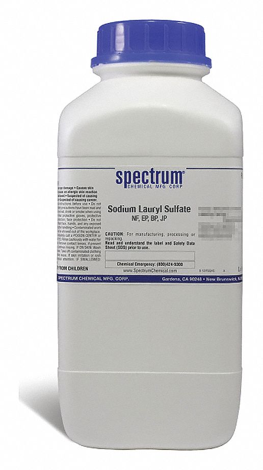 Sodium Lauryl Sulfate: NF, 1 kg, 151-21-3, Reagent, Capsule, Drum, Plastic, 36 mo Shelf Life, 1