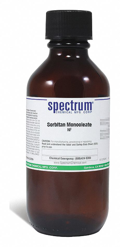 Sorbitan Monooleate, NF, 500mL, Gls