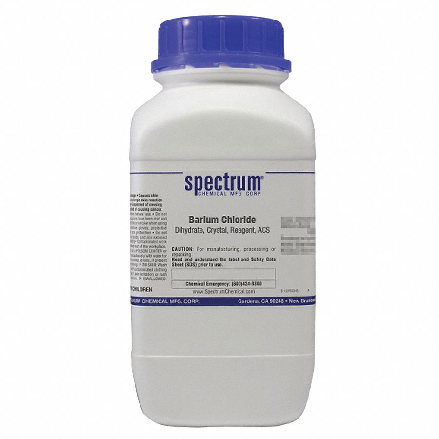 Barium Chloride - Dihydrate: ACS, 2.5 kg, 10326-27-9, Reagent, Powder, Bottle, Plastic, 1