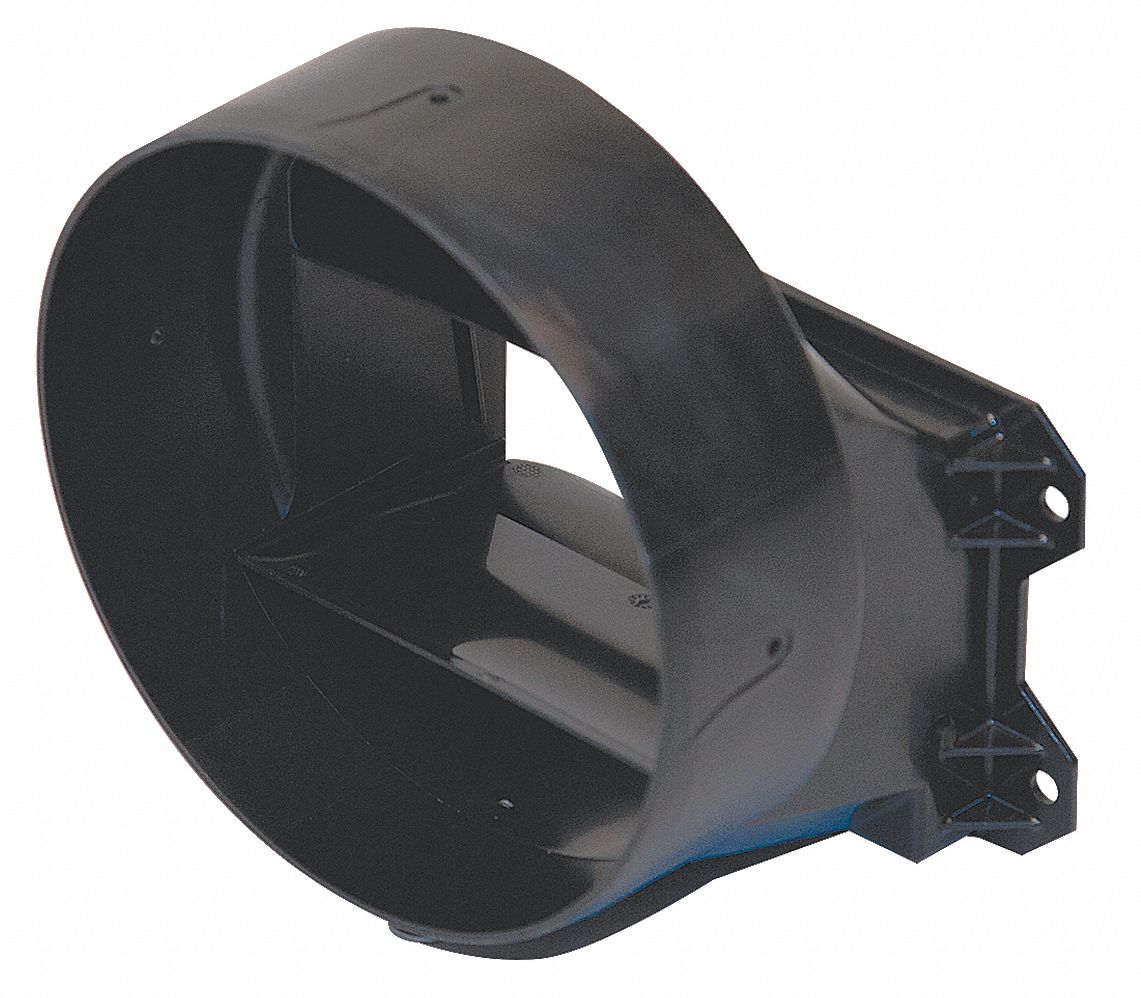 DAYTON Round Duct Connector, 6 Duct Size (In.), Polypropylene - 6WZP2