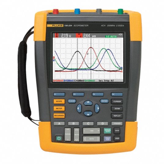 Fluke Oscilloscope Kit 0 Mhz 2 5 Gs S Nist 6wzp7 Fluke 190 4s Cwg Grainger