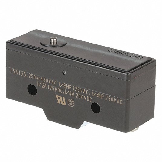 OMRON Industrial Snap Action Switch: 15 A @ 480 V, 15 A @ 14 V, 0.95 in Ht  - Snap Action Switch