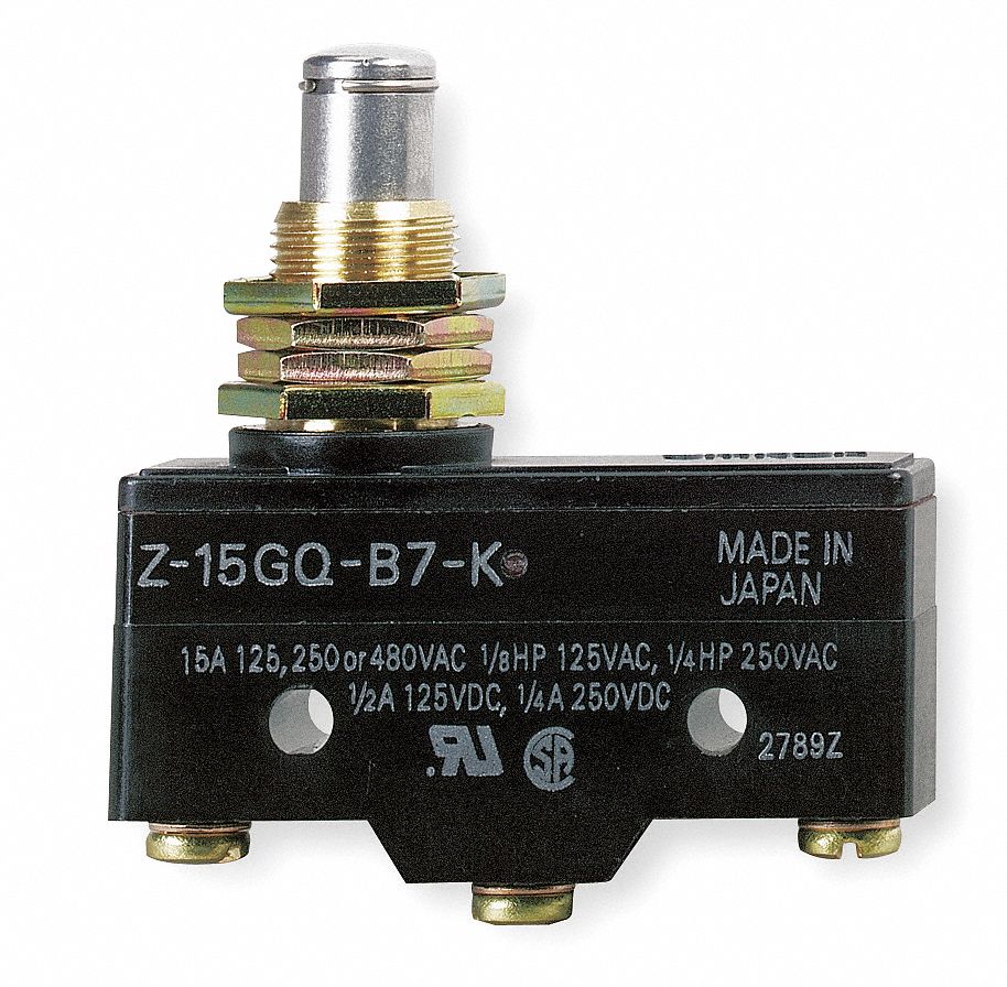 OMRON Industrial Snap Action Switch: 15 A @ 480 V, 15 A @ 14 V, Industrial  Snap Action Switch, SPDT