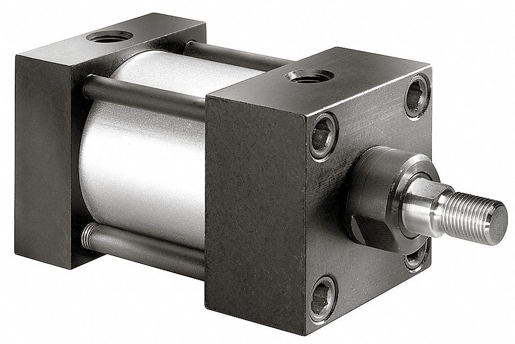 Flush Mounted Air Cylinder with 1/2 Stroke Aluminum 1A424 Speedaire 3/4 Bore Dia 