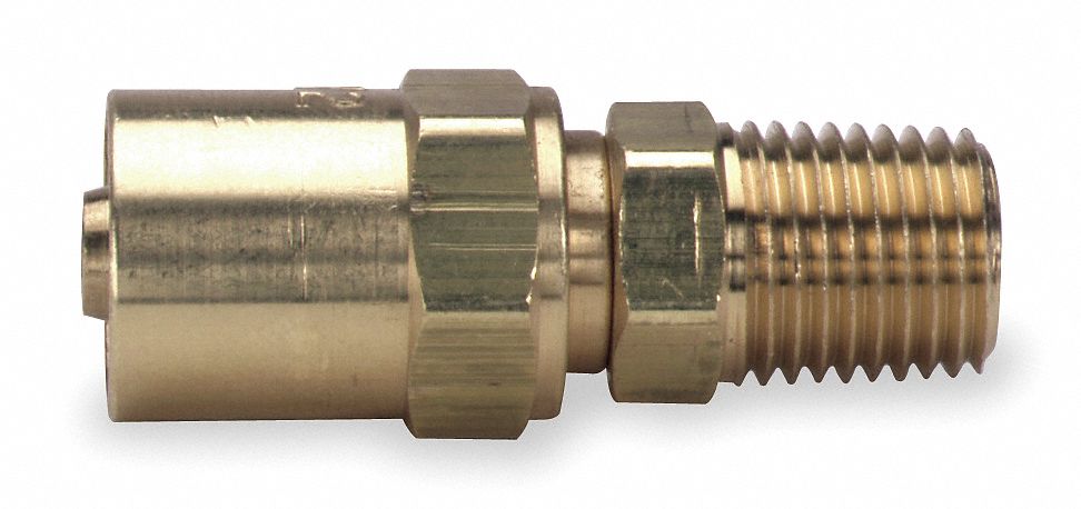 6X425 - Hose End For ID 1/2 In 1/2 In NPT Brass