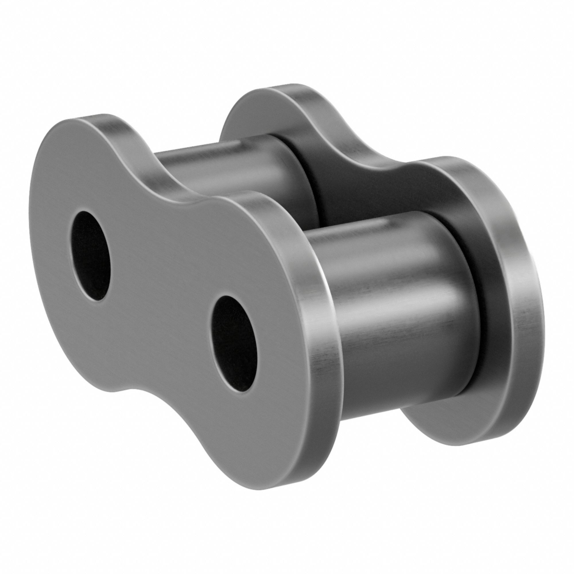 Roller Link: For Std Roller Chains, 80, Single Strand, 1 in Pitch, 5/8 in Roller Dia, Steel