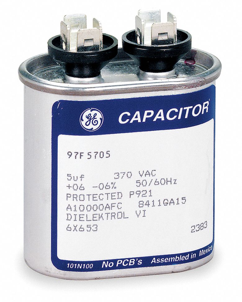 GE Oval Motor Run Capacitor,17.5 Microfarad Rating,440VAC ... dayton electric motors wiring diagram 