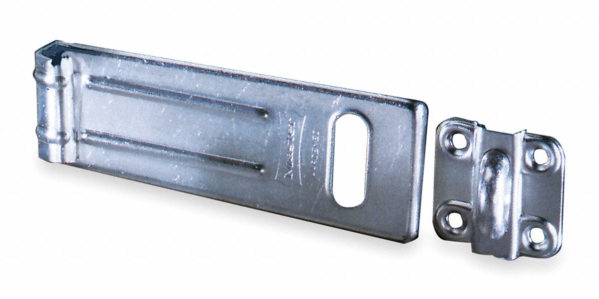 LATCHING HASP,FIXED,NATURAL,4-1/2 IN. L