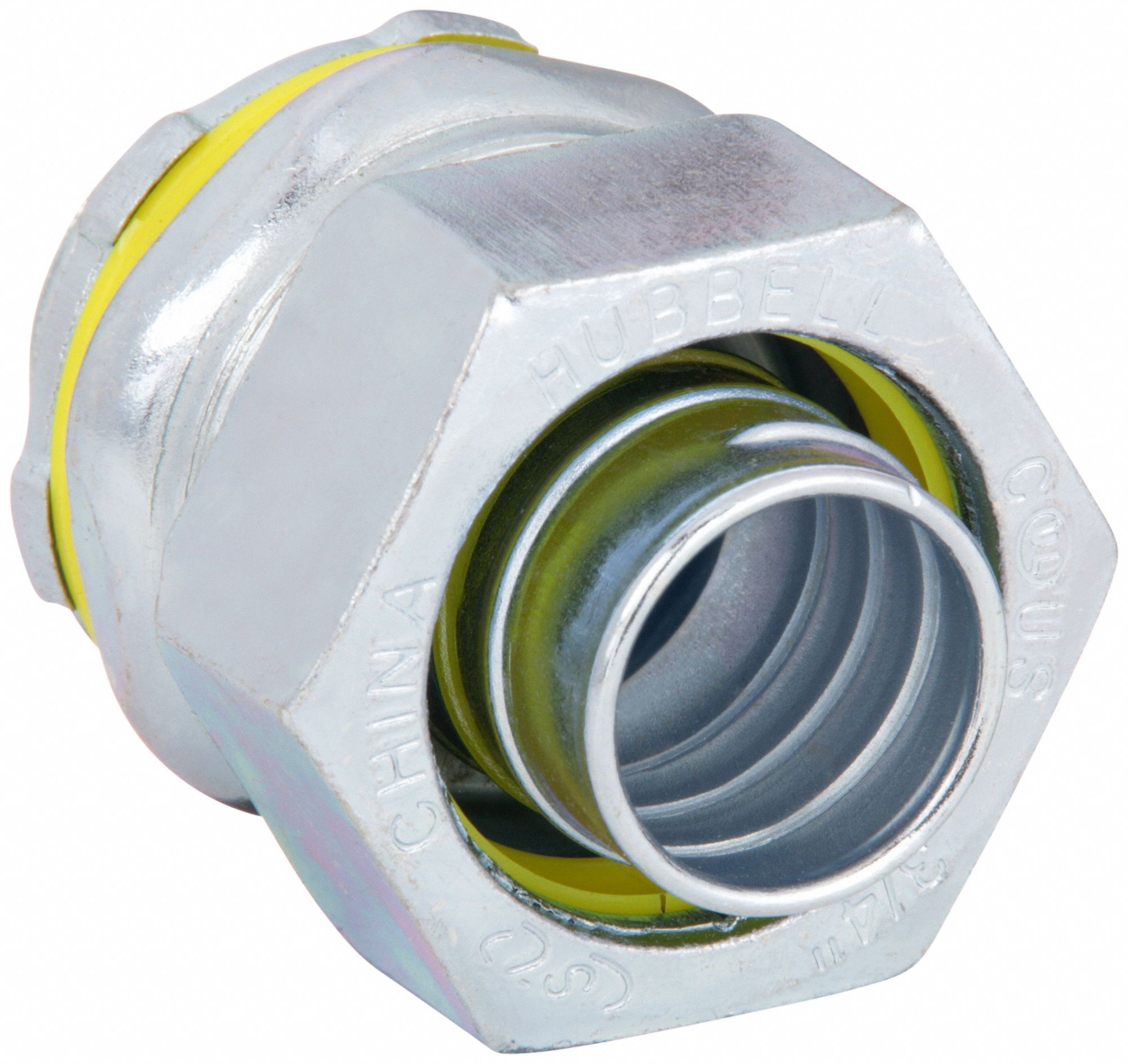 LIQUID-TIGHT CONDUIT FITTING, STEEL/IRON, ½ IN TRADE SIZE, NON-INSULATED, STRAIGHT