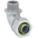 LIQUID-TIGHT CONDUIT FITTING, STEEL/IRON, ½ IN TRADE SIZE, NON-INSULATED, 90 °  ELBOW