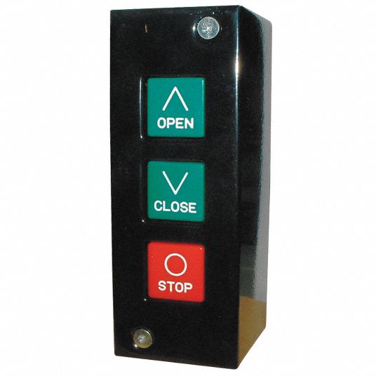 Control Station Box Set, Includes 3 Push Buttons and Rotary Switch