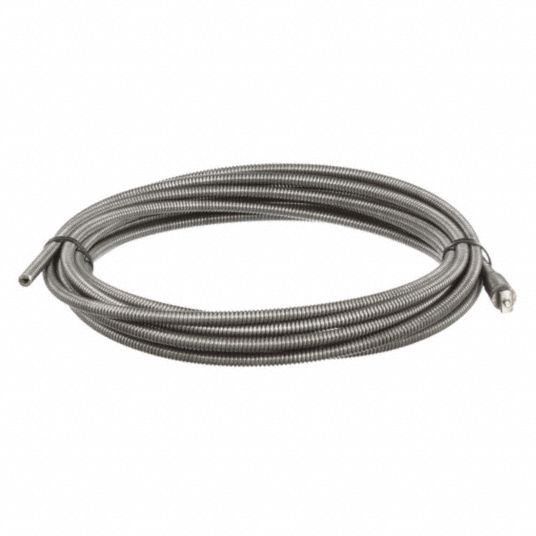 RIDGID, 3/8 in Dia., 25 ft Lg., Drain Cleaning Cable - 6X907