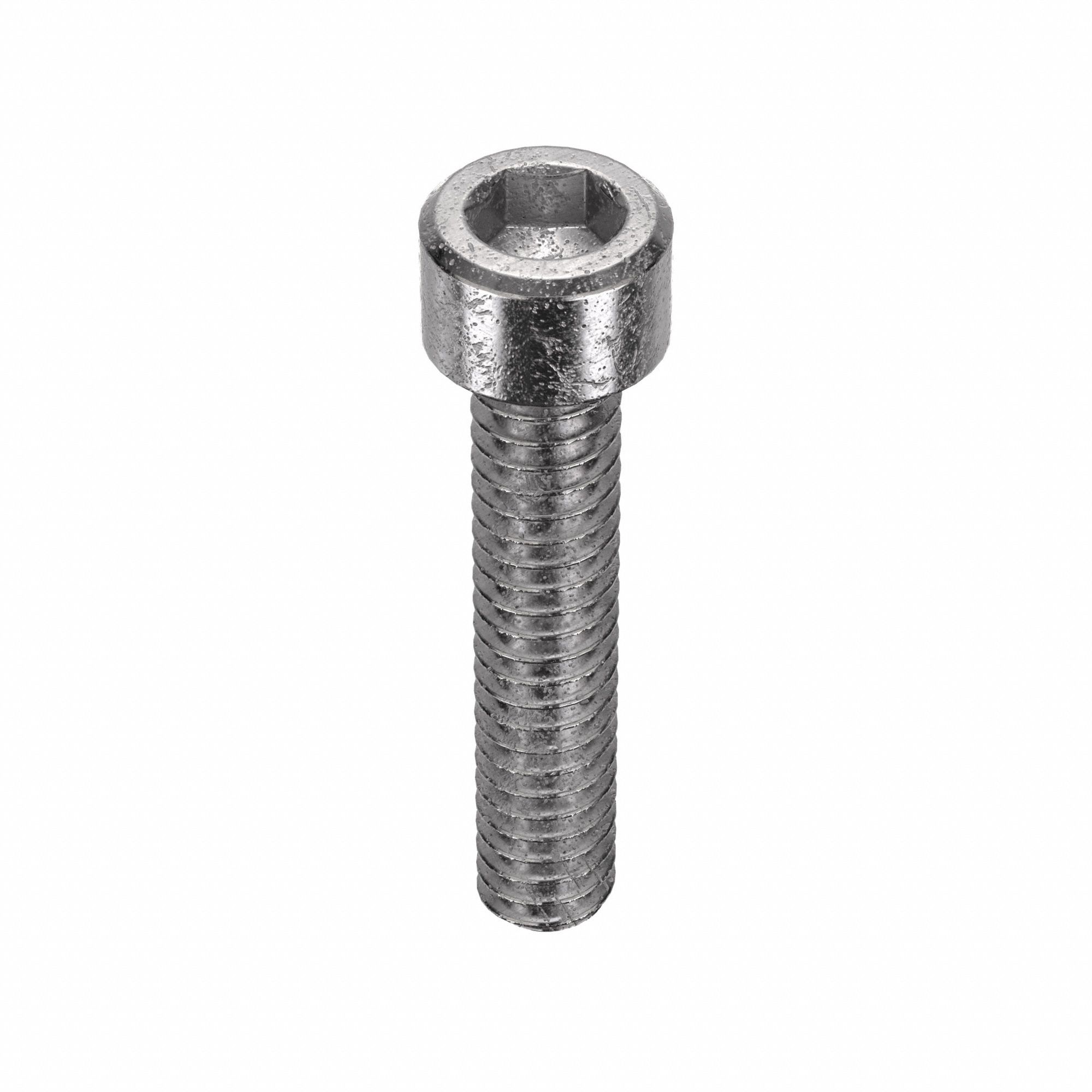 Socket Head Cap Screw: #2-56 Thread Size, 7/16 in Lg, Std, Plain, Stainless Steel, 18-8, 100 PK