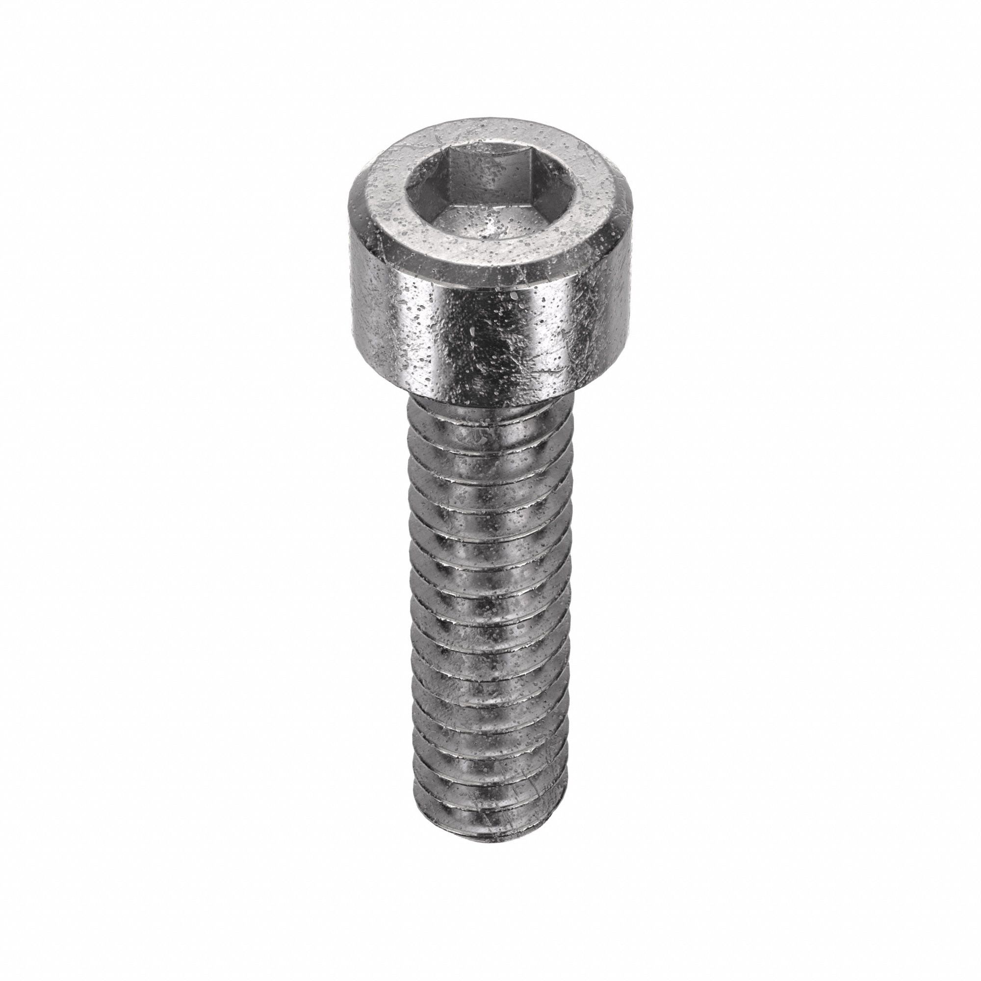 SOCKET HEAD CAP SCREW, #4-40 THREAD, 7/16 IN L, STANDARD, PLAIN, 18-8 STAINLESS STEEL, 100 PK