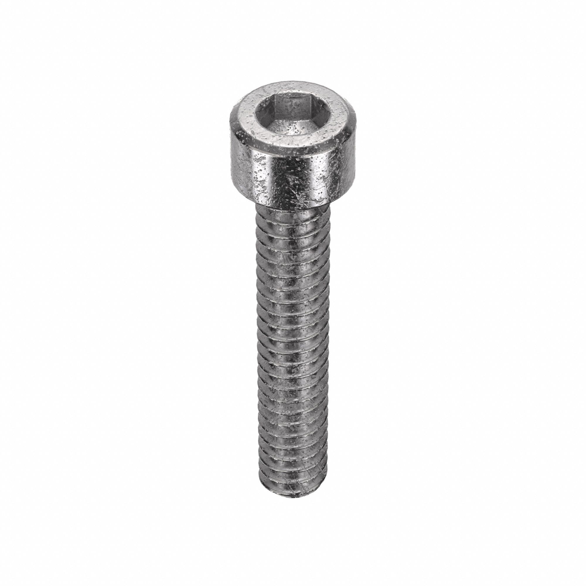 Socket Head Cap Screw: #4-40 Thread Size, 5/8 in Lg, Std, Plain, Stainless Steel, 18-8, 100 PK