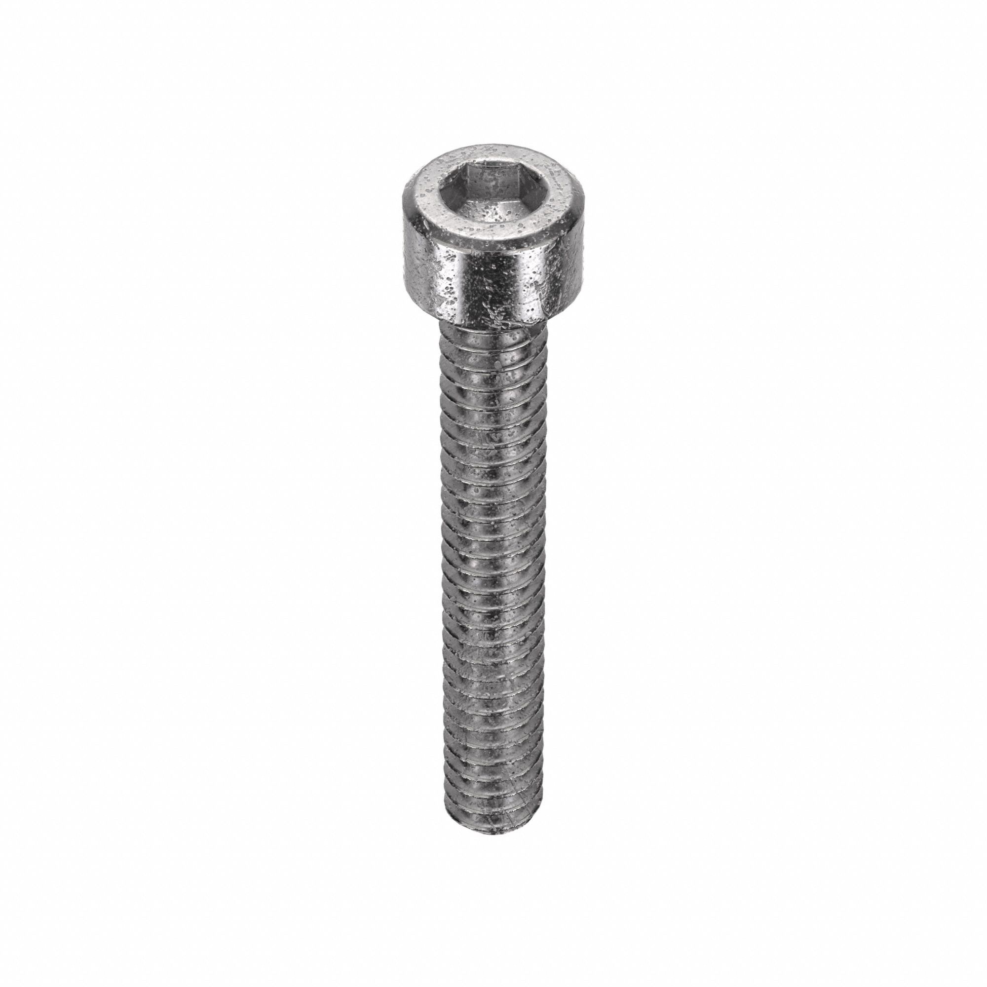 Socket Head Cap Screw: #4-40 Thread Size, 3/4 in Lg, Std, Plain, Stainless Steel, 18-8, 100 PK