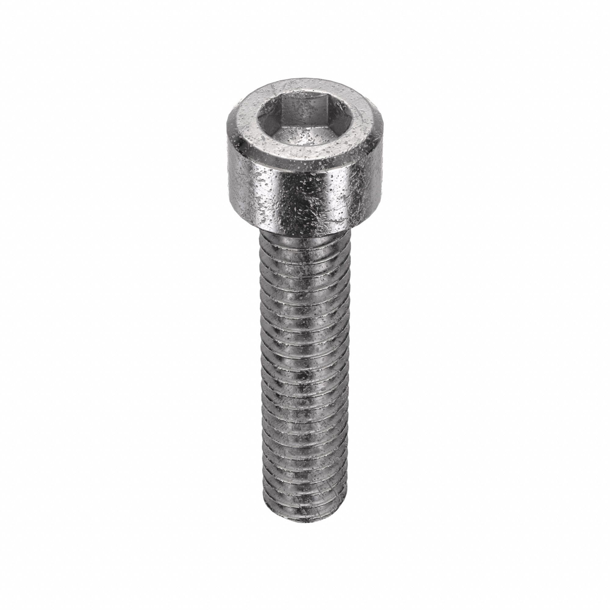 Socket Head Cap Screw: #8-32 Thread Size, 3/4 in Lg, Std, Plain, Stainless Steel, 18-8, 100 PK
