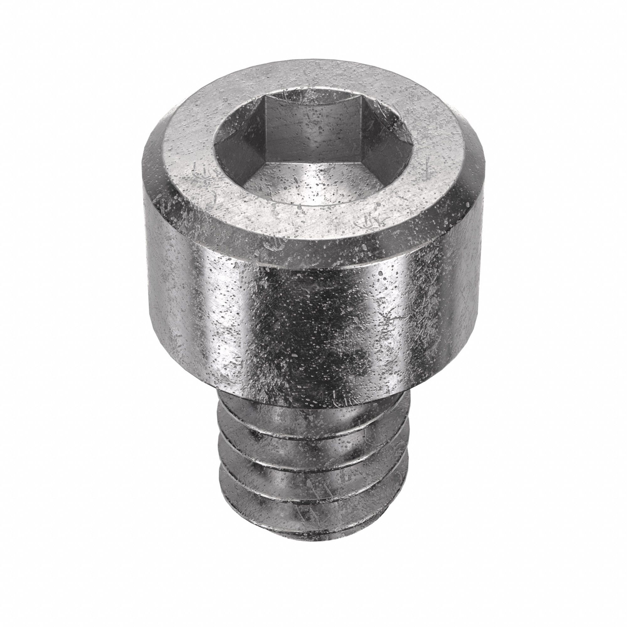 Socket Head Cap Screw: #10-24 Thread Size, 1/4 in Lg, Std, Plain, Stainless Steel, 18-8, 100 PK