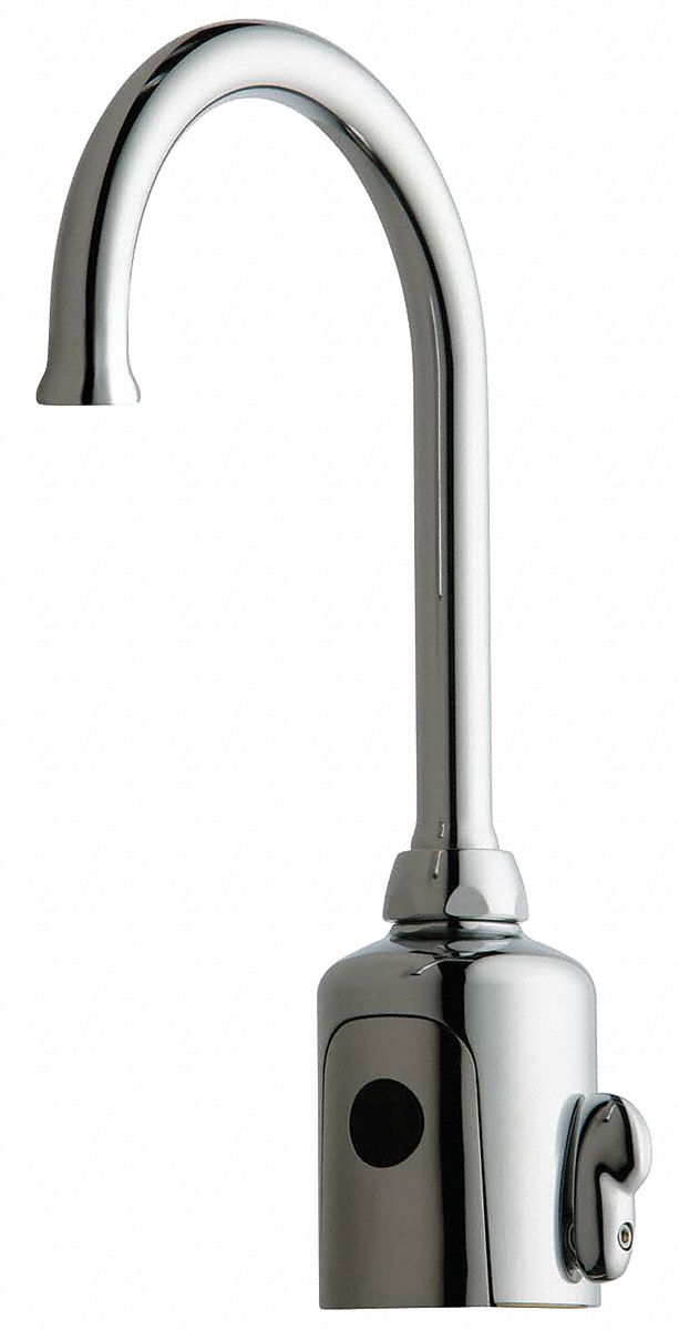 Gooseneck Faucet,Sensor,Brass,Rigid,Deck
