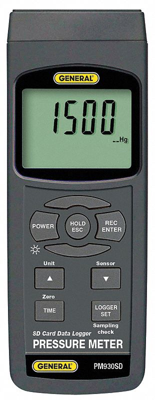 6XAH9 - Pressure Meter w/Datalogging SD card