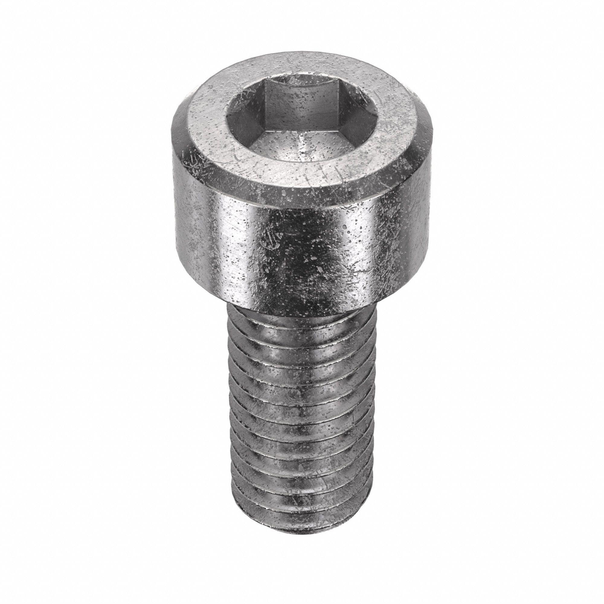 Socket Head Cap Screw: #10-32 Thread Size, 7/16 in Lg, Std, Plain, Stainless Steel, 18-8, 100 PK