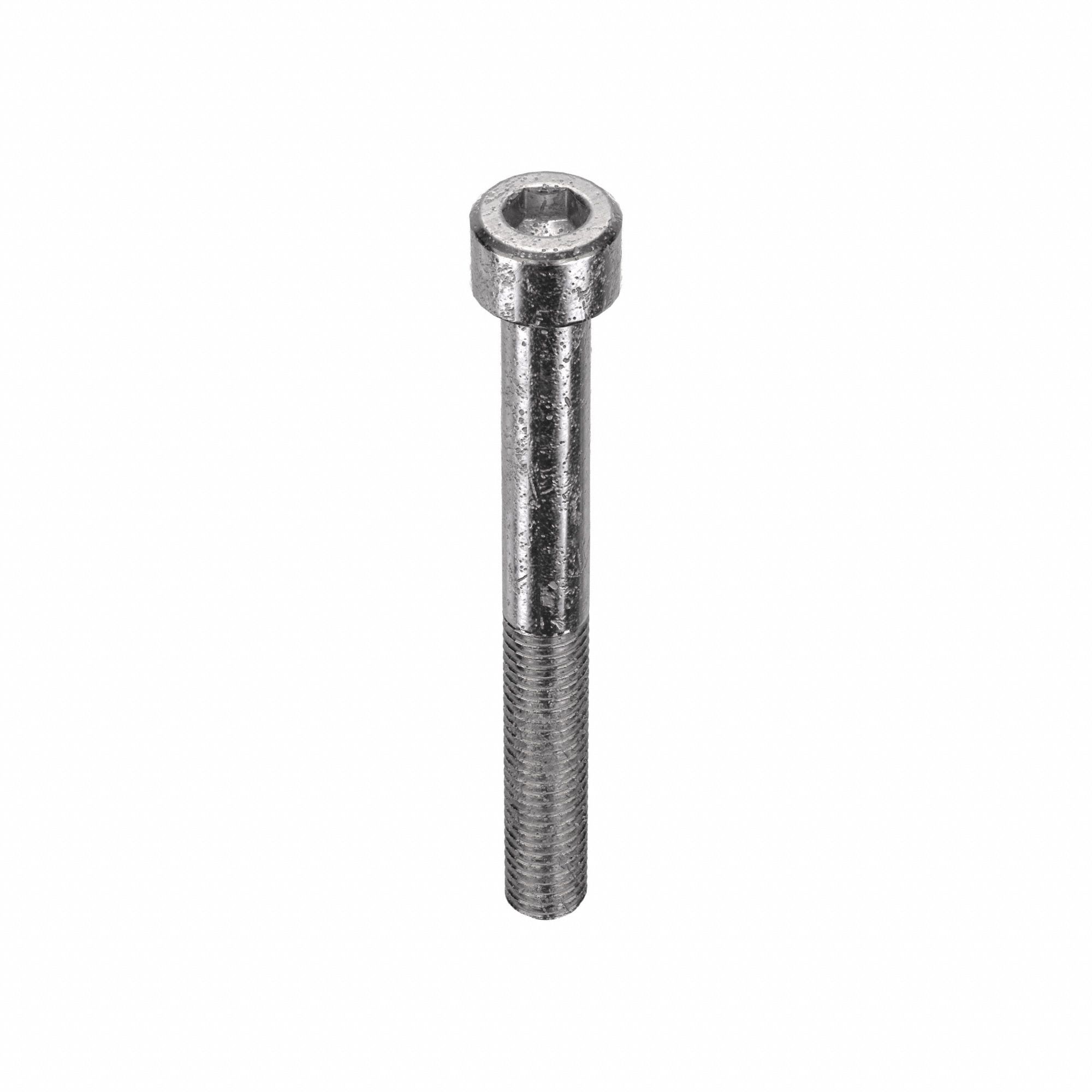 Socket Head Cap Screw: #10-32 Thread Size, 1 3/4 in Lg, Std, Plain, Stainless Steel, 18-8, 100 PK
