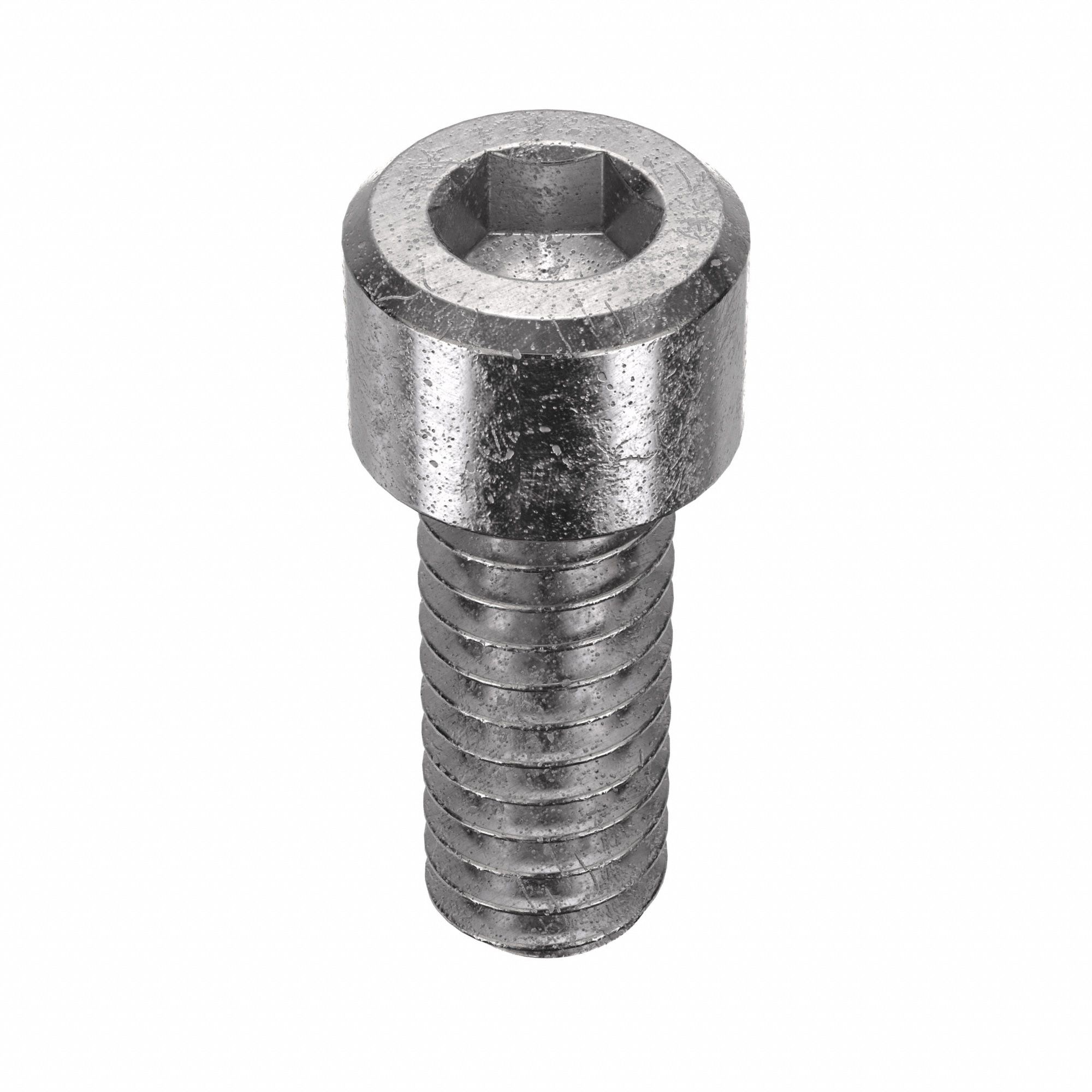Socket Head Cap Screw: 1/4"-20 Thread Size, 5/8 in Lg, Std, Plain, Stainless Steel, 18-8, 100 PK