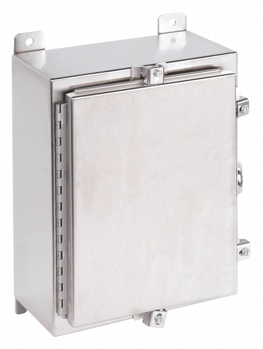 WIEGMANN, Padlockable Hasp/Screws, 16 in Nominal Enclosure Ht