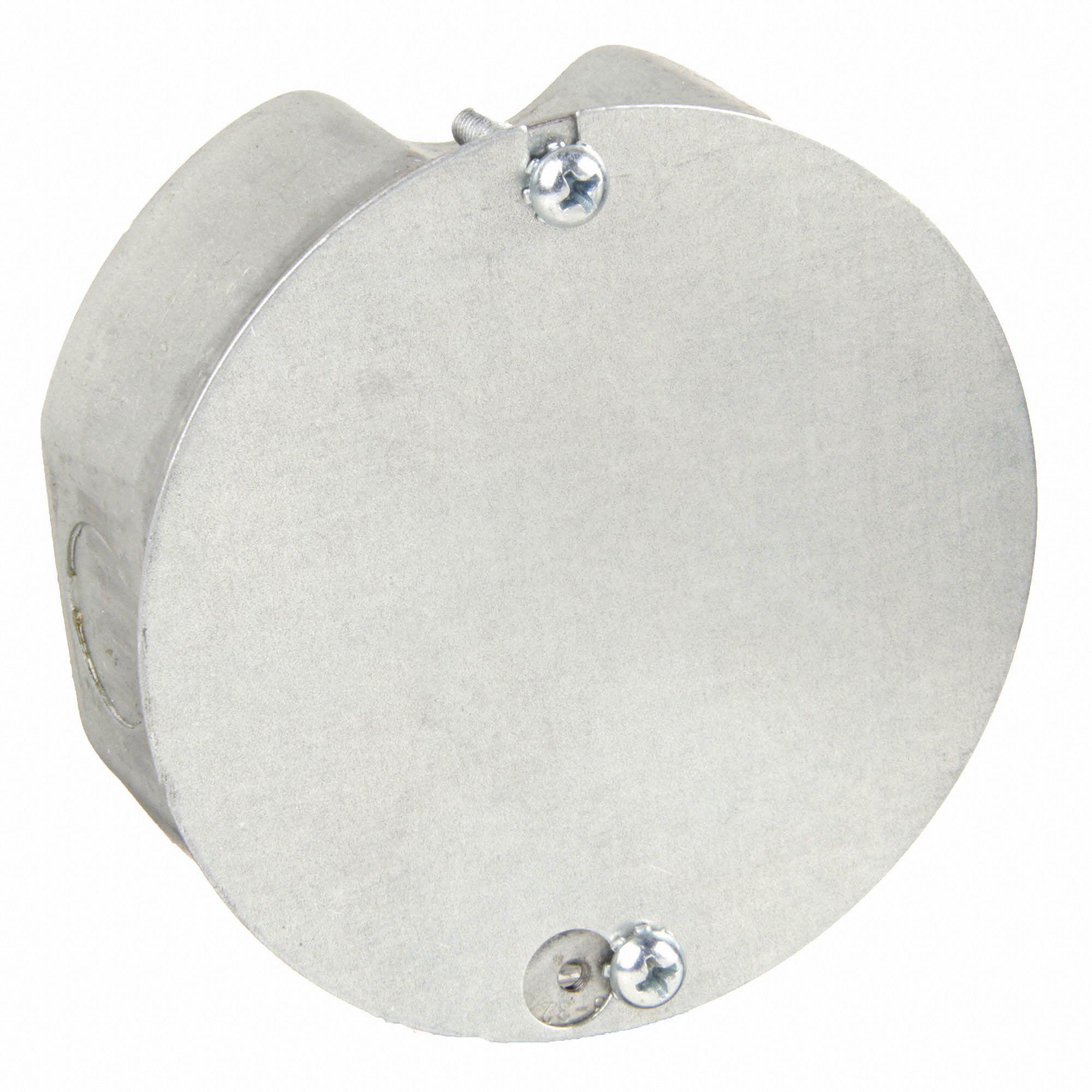 RACO Electrical Box, Round Ceiling Pan, Number of Gangs 2, Galvanized