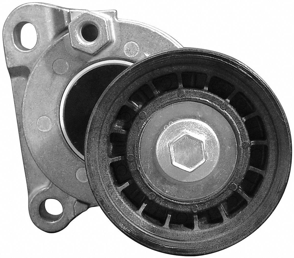 Belt Tensioner: Self-Adjusting Belt Tensioner, 89372, 1 Pulleys, 2 3/4 in Outside Dia