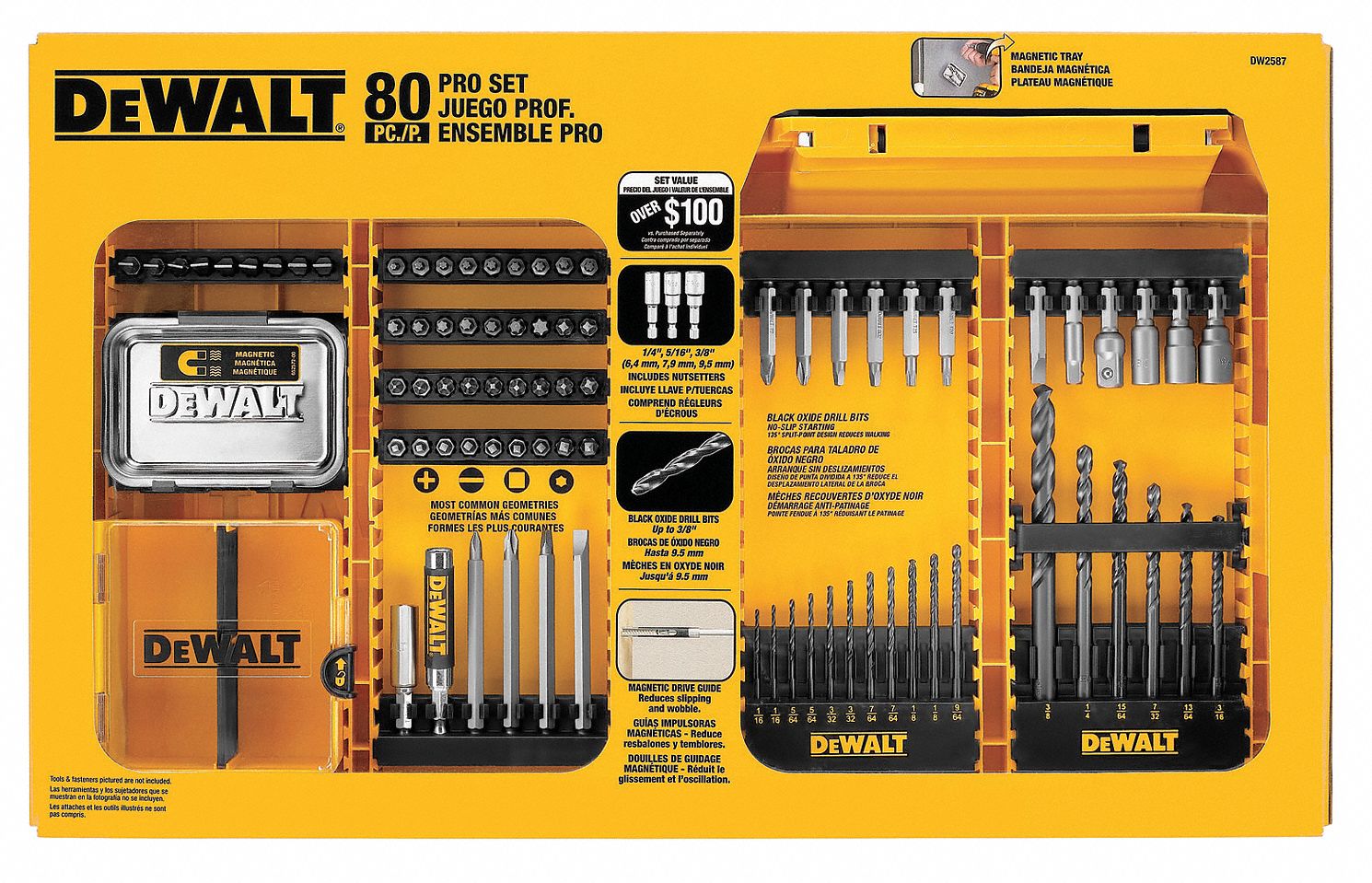 Dewalt hex shank discount drill bit set