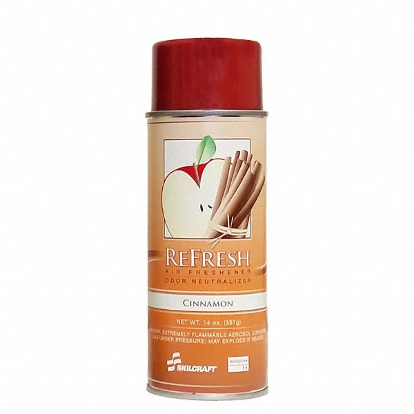 Air Freshener: Aerosol Spray Can, 14 oz Container Size, Liquid, Ready to Use, Cinnamon