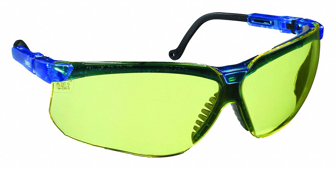 Safety Glasses,  Amber,  Blue