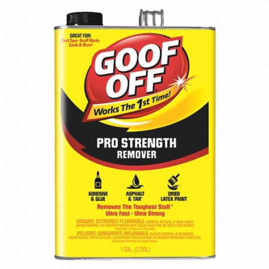 GOOF OFF Adhesive, Grease, Marker, Paint, Tar Remover, 1 gal, Non