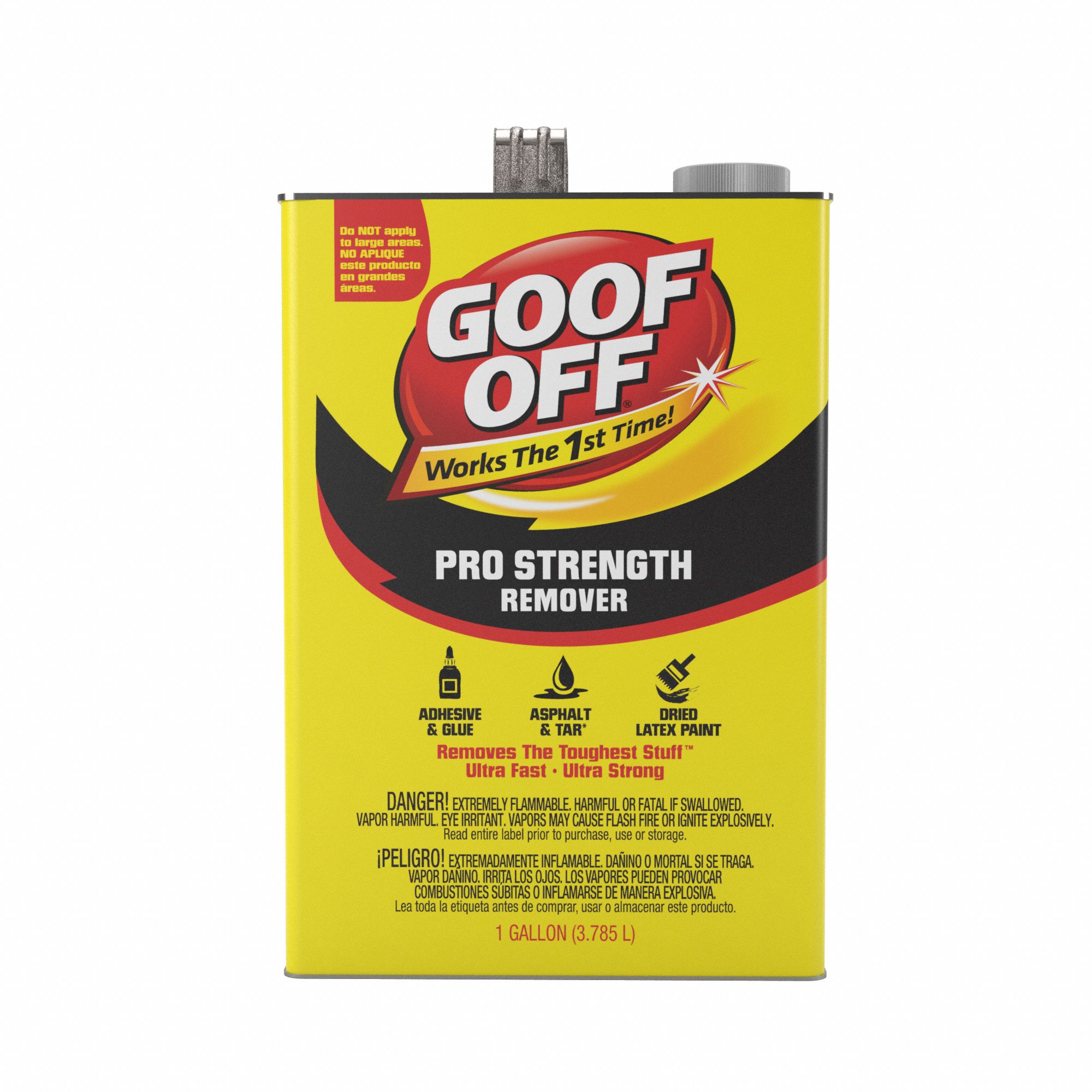 GOOF OFF Adhesive Remover NonAerosol Can, 1 gal Container Size, Ready