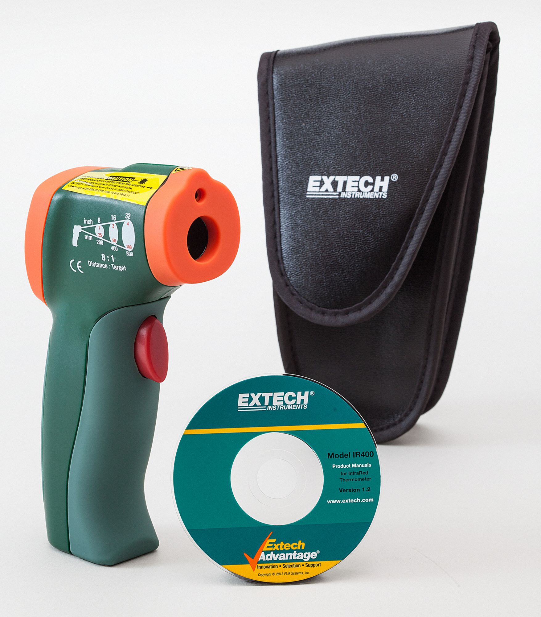 EXTECH Infrared Thermometer 4° to 630°, 1 in 8 in Focus, Fixed 0.95