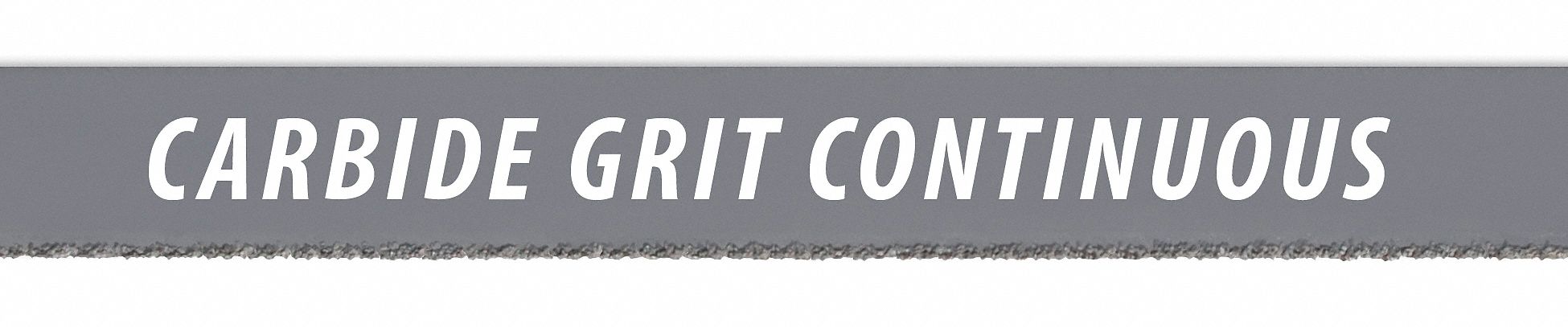 Band Saw Blade: Cast Iron/Ceramic/Fiberglass/Masonry, 11 ft, 1 in Blade Wd, Carbide Grit, 2/3