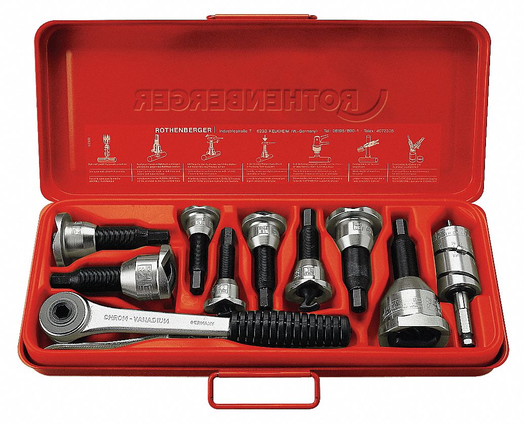 extractor set t to 1/2 Extractor ROTHENBERGER Set, In, Tee 1 1/8 8 Pc