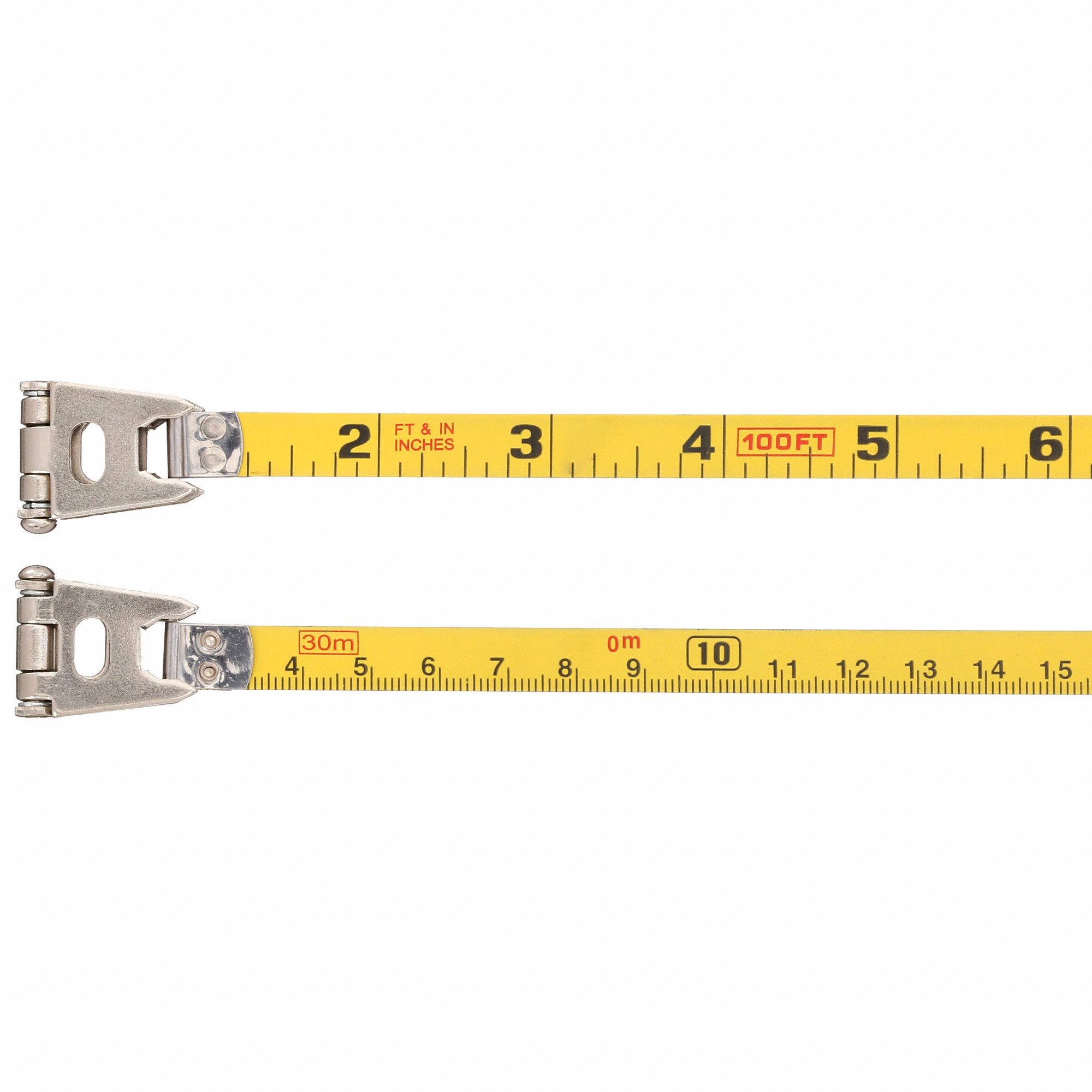 KESON 100 ft/30m Steel SAE/Metric Long Tape Measure, Orange - 6XGR0 ...